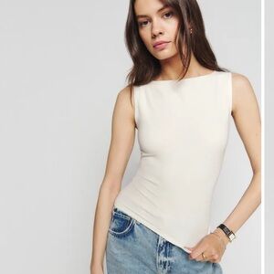 Reformation cream Knit Top